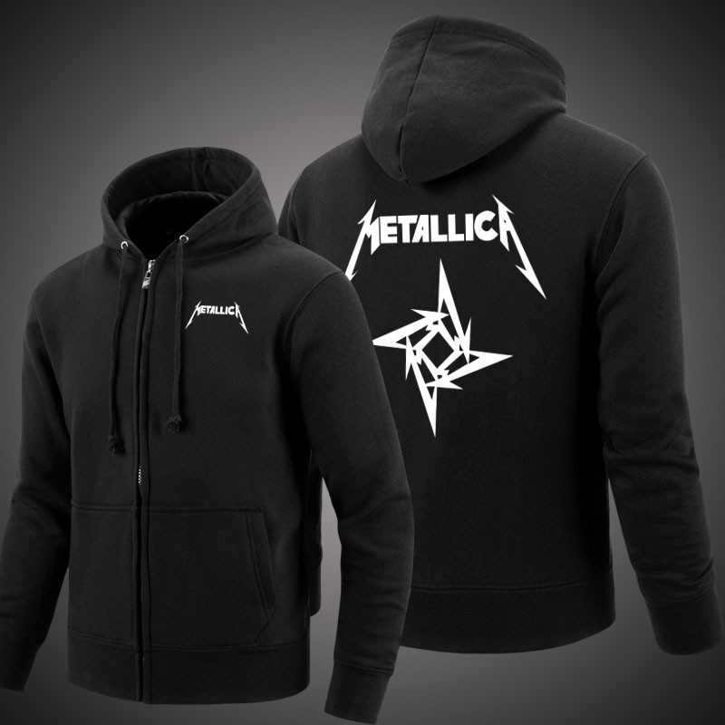 Metallica Rock Band Heavy Metal And Hooded Cashmere Hoodies Cardigan