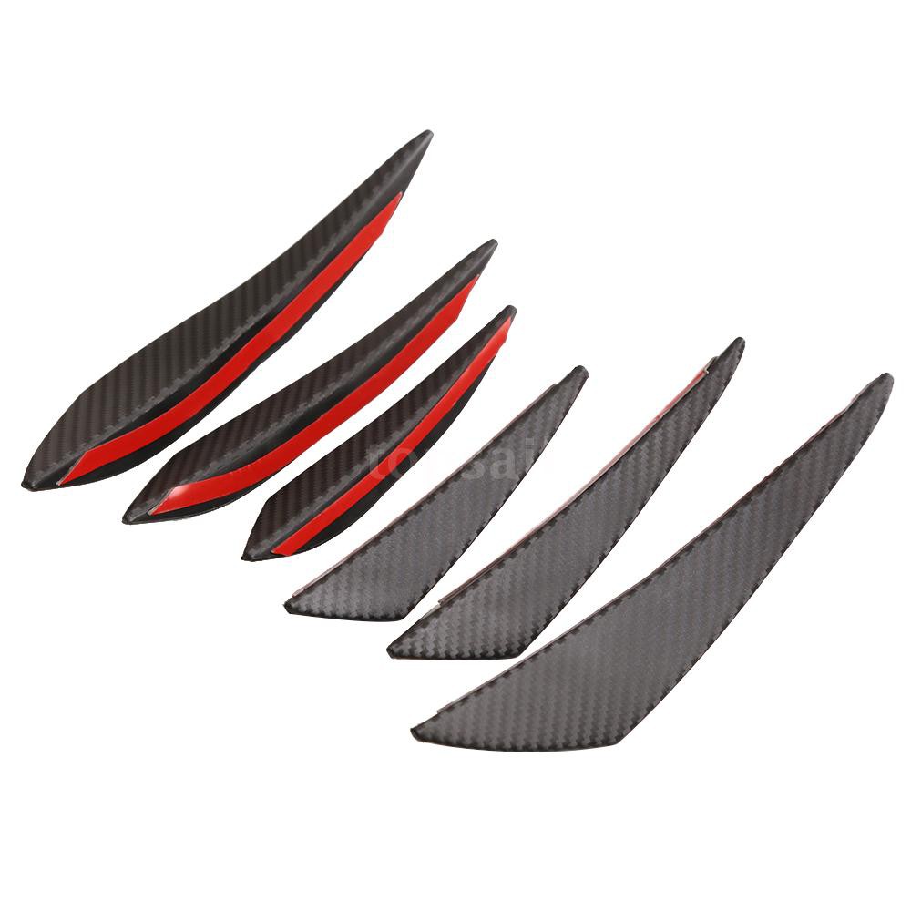 Universal Car Body Kits Front Bumper Fin Splitter Spoiler Canard