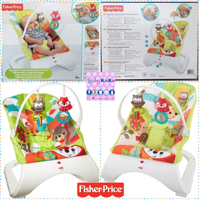 fisher price woodland friends comfort curve bouncer