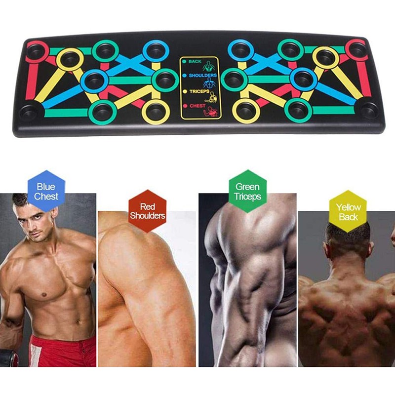 Push Up Rack Board 12 in 1Complete Pushup Training System Workout Portable Bracket Board Power Press Push-Up Stands Building Exercise Tools for Men Women Home Chest Muscle Fitness Training