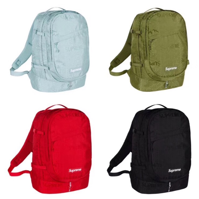 supreme ss19 backpack black