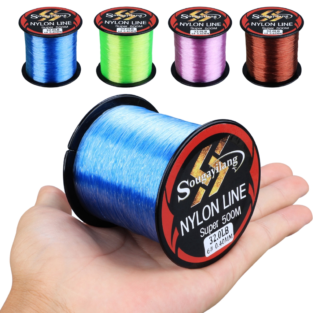 Super Strong Nylone Line 500M Nylon Fishing Lines1136.3LB with Four Colors Shopee Philippines