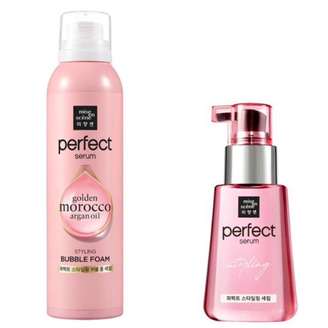 NEW] Mise en Scene x Black Pink Perfect Serum Hair Styling Serum and Bubble  Foam | Shopee Philippines