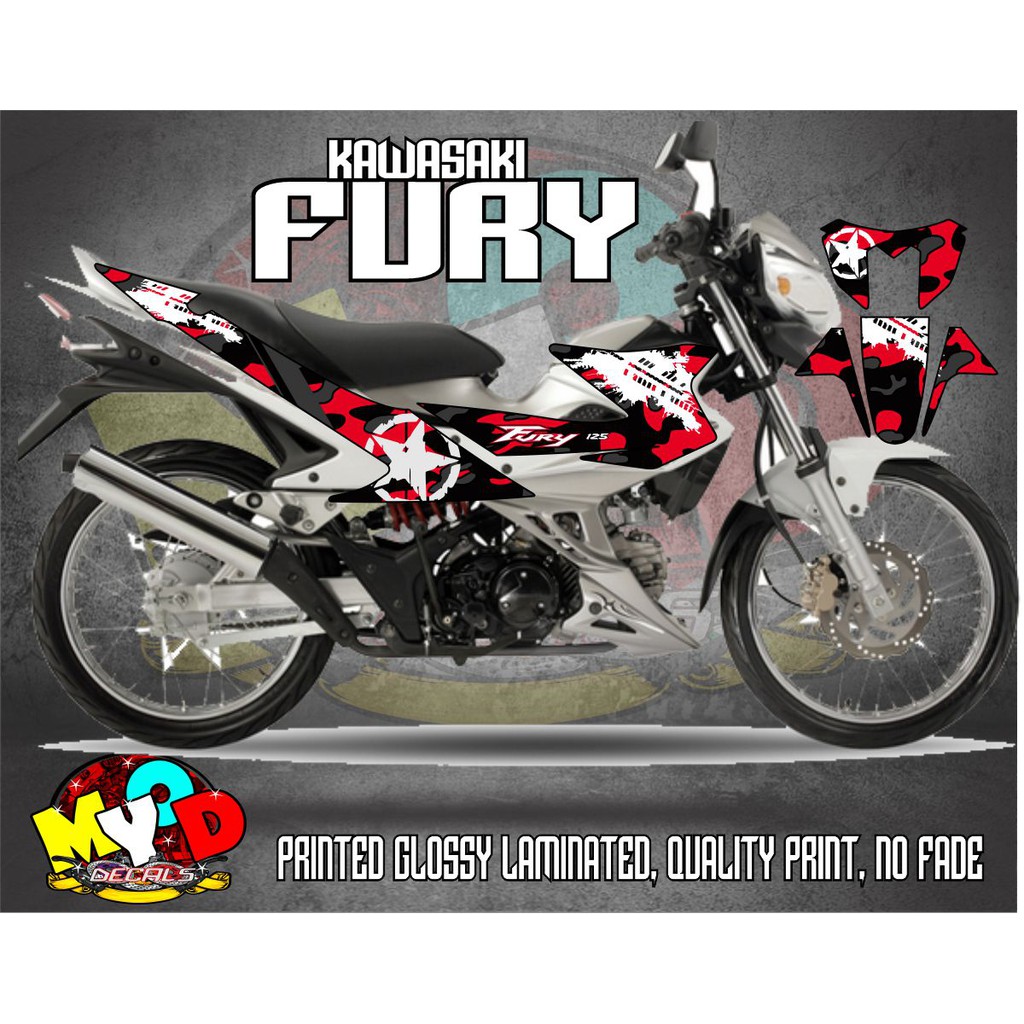 KAWASAKI FURY FULL DECALS Shopee Philippines