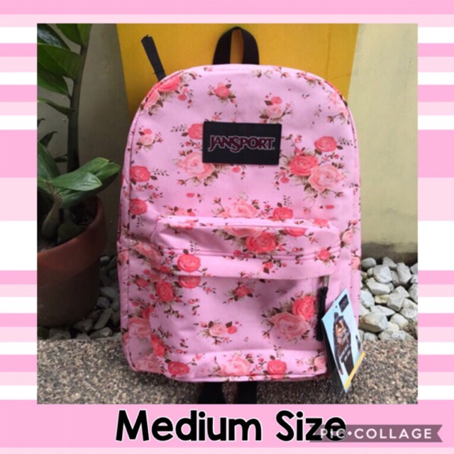 baby pink jansport backpack