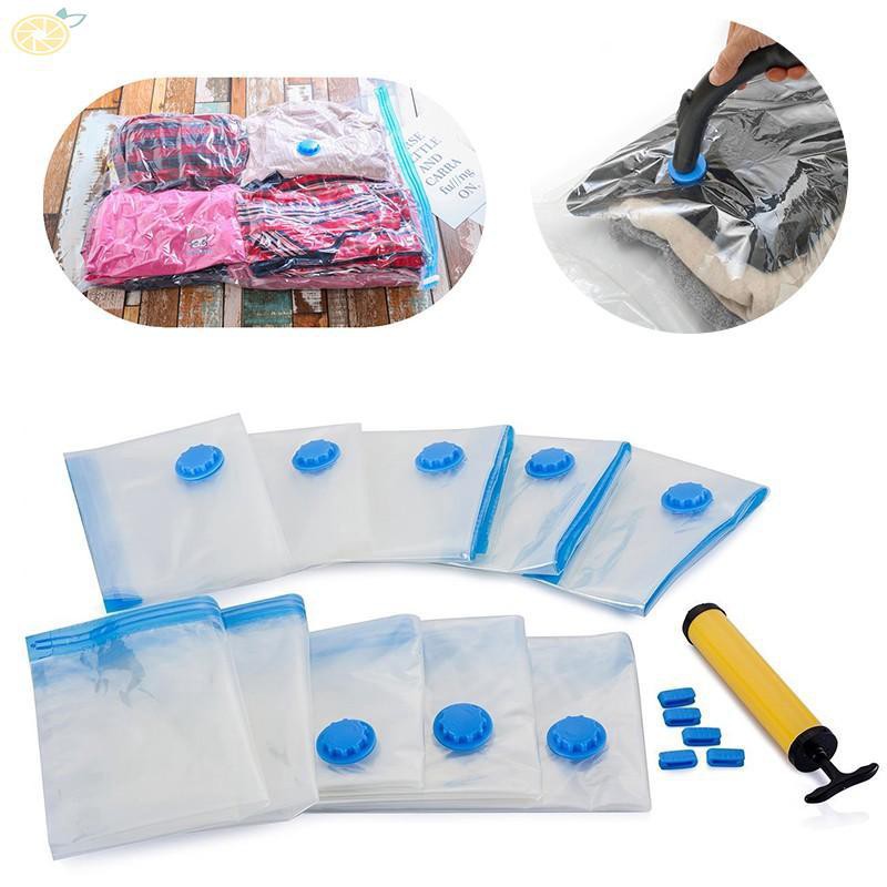 Vacuum Storage Clothes Suction Compressed Bag Travel Saving Space ...