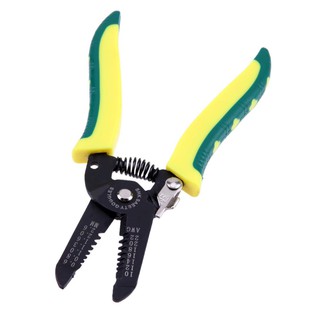 Portable Wire Stripper Pliers Crimper Cable Stripping Crimping Cutter #5