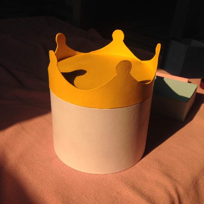 Cylinder Paper Mache/Taka Box with Crown Lid Shopee Philippines