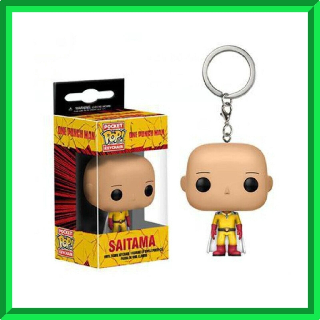 saitama funko pop keychain