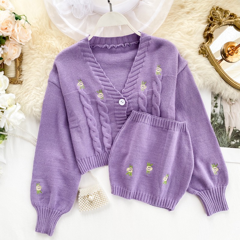 lilac cardigan top
