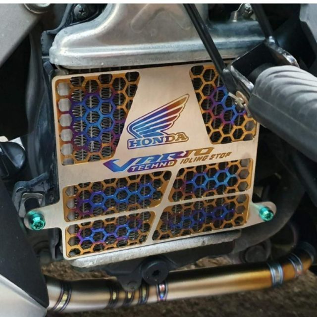 Honda Click 150i & 125i titanium radiator cover | Shopee Philippines