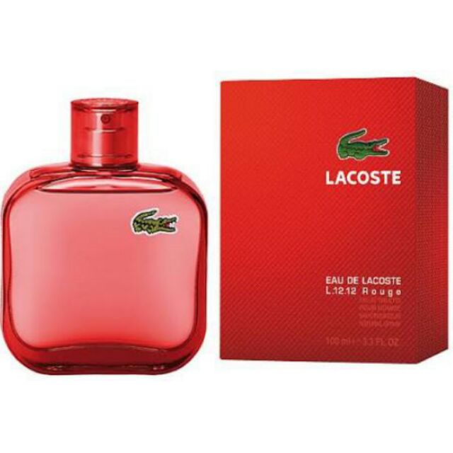 lacoste cologne red bottle