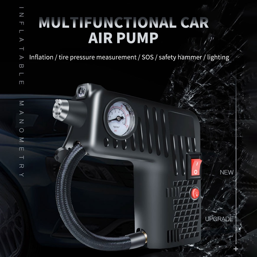 electric air compressor pump car bike tyre inflator