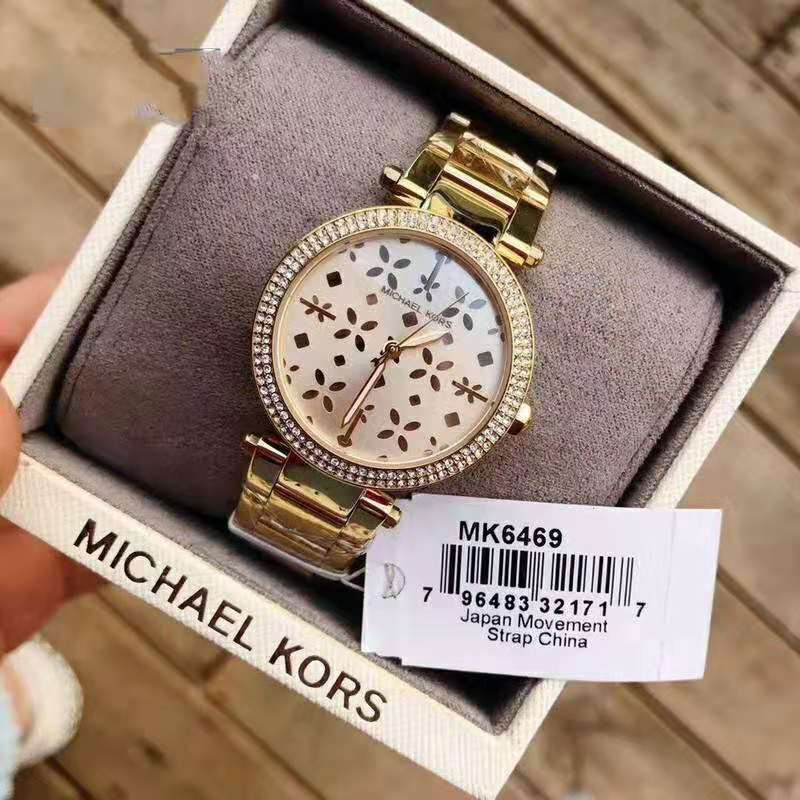 mk floral watch