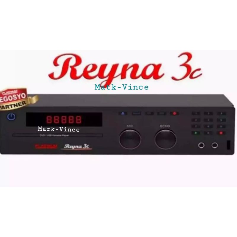 Platinum Reyna 3c with mic professional karaoke DVD /USB player