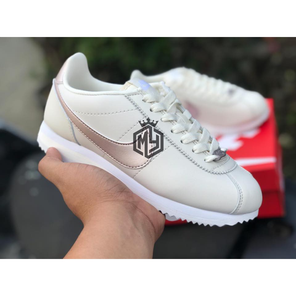 nike cortez beige gold