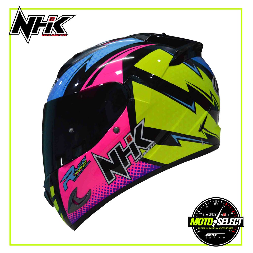 Nhk Helmet Race Pro Flash 2 Super Cross Full Face Single Visor Helmet Moto Select Shopee Philippines