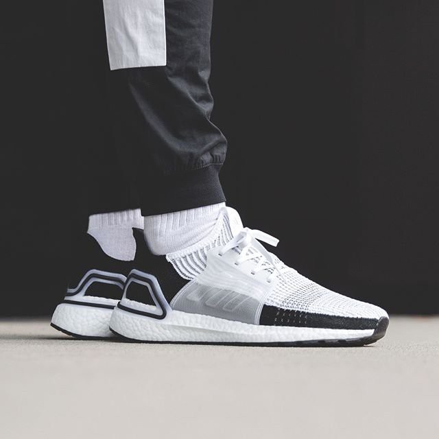 ultra boost 19 white and black