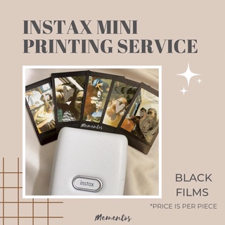 Instax MINI Printing Service (Black Films)