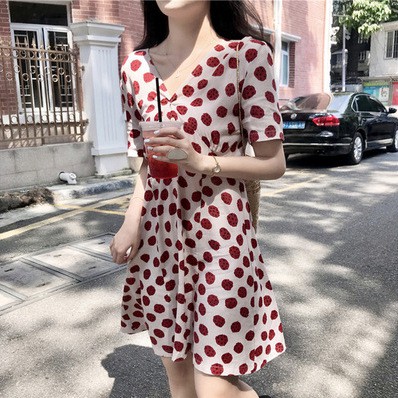 polka dot dress pink boutique