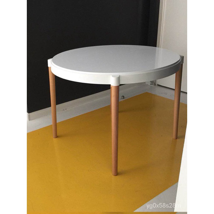 Modern Solid Wood Round Table Simple Restaurant Office Negotiation