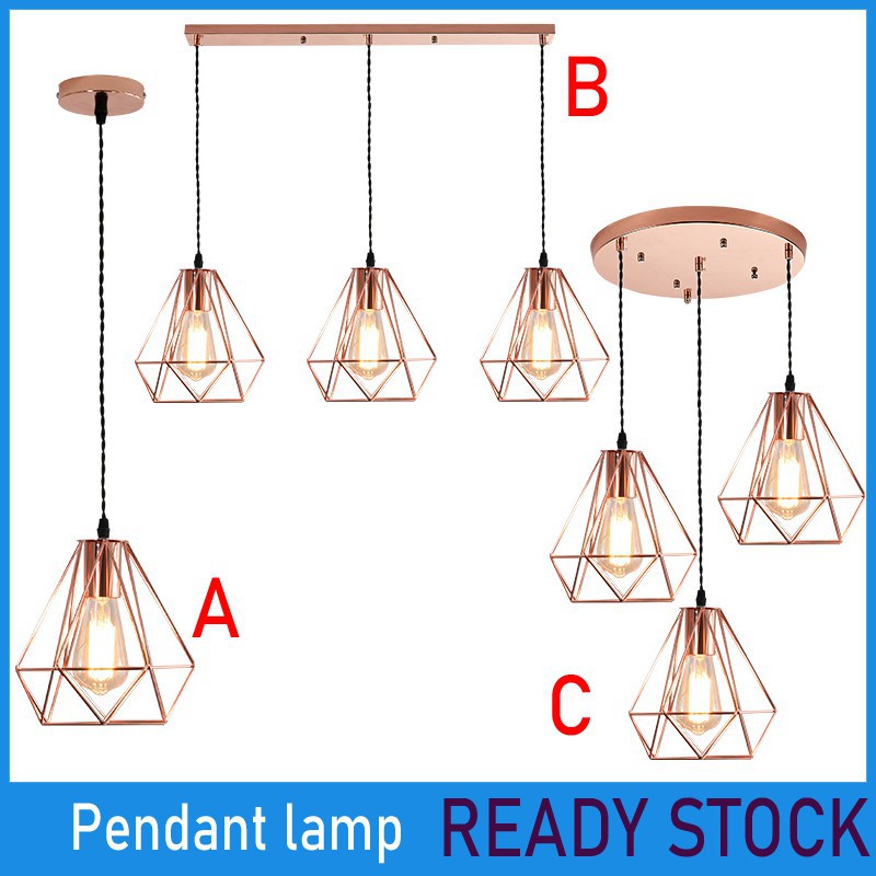 pendant lights rose gold