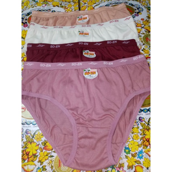 SOEN Panty BBC original random plain and print 12 pcs and 6 pcs