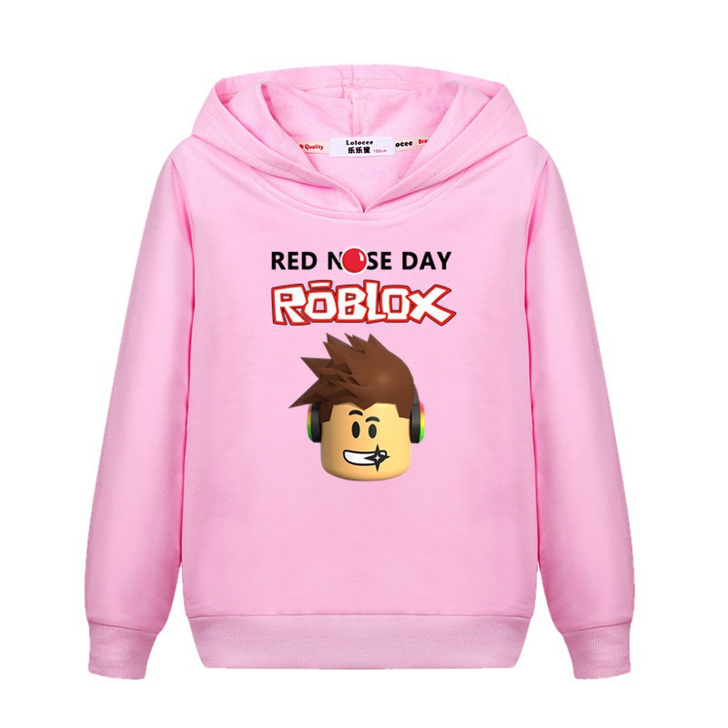 Roblox Red Nose Day Boys Hoodie Sweatshirt Tops Basic Coat Shopee Philippines - roblox striped hoodie roblox