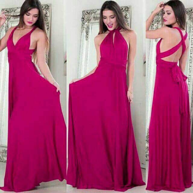 fuschia pink dress