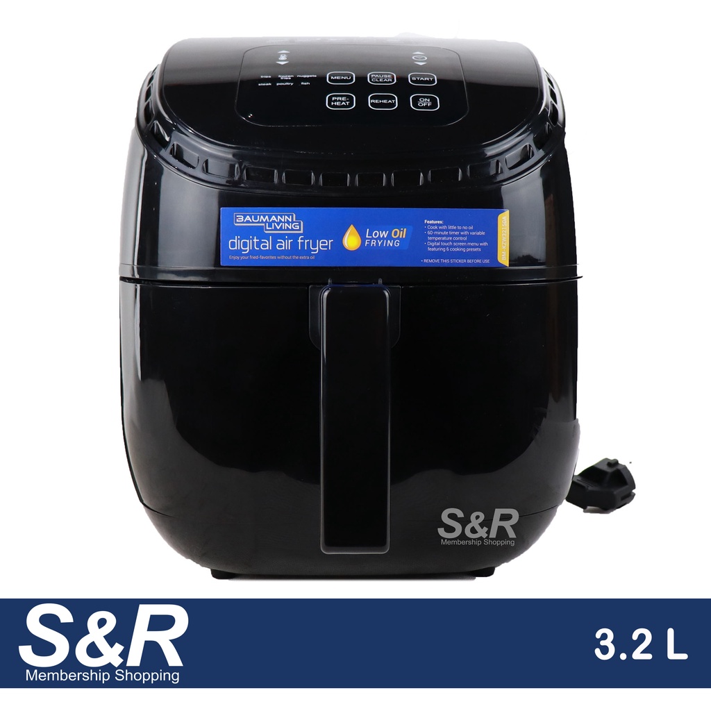 Baumann Living Digital Air Fryer BMKZW32150A Shopee Philippines