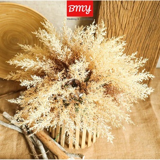 BMY 6pcs Bundle Artificial Smog Rime Simulation Flower Wheat Straw Plant Wheat Field Flower Art Wedding Home Decoration #3
