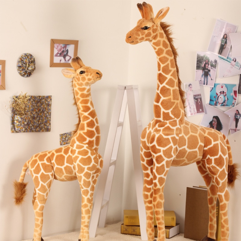 35-120cm Giant Real Life Giraffe Plush Toys High Quality Stuffed Animals  Dolls Soft Kids Children | Shopee Philippines