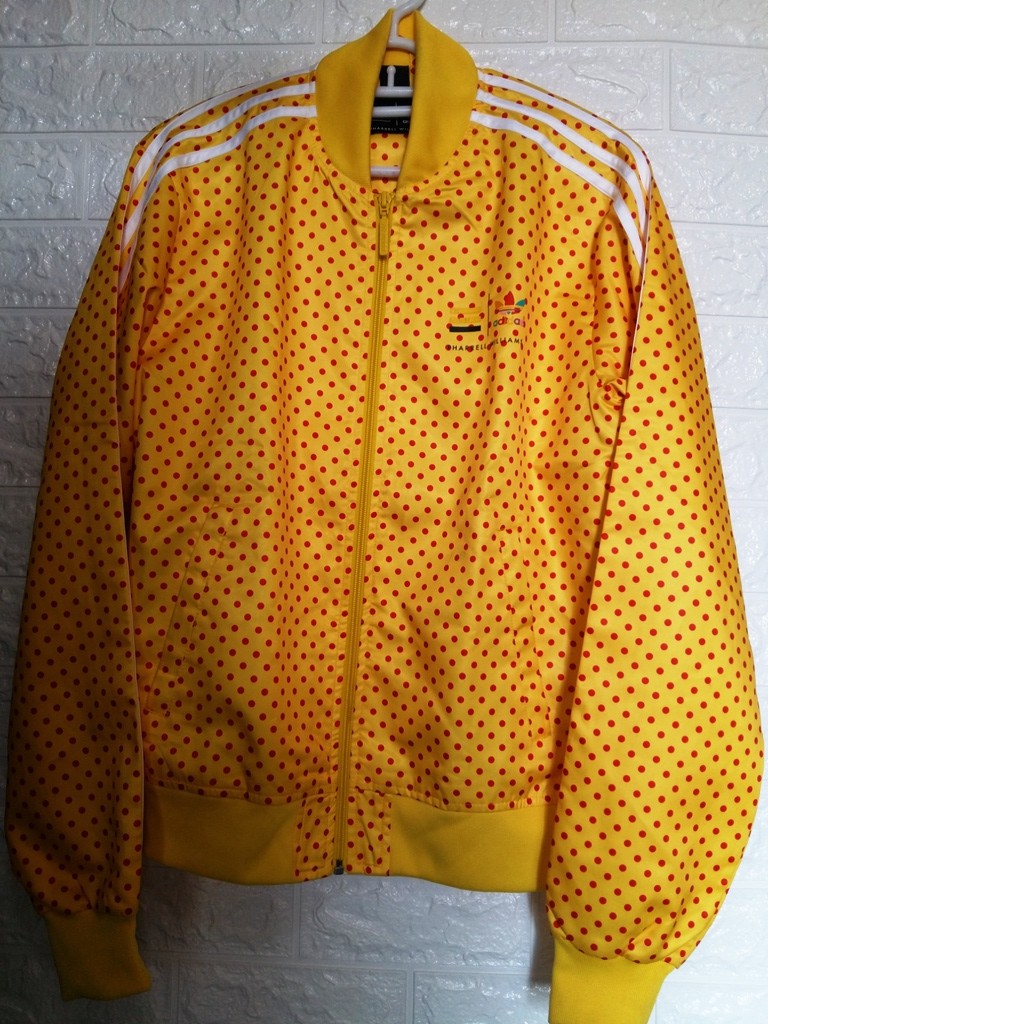 adidas pharrell williams yellow polka dot jacket