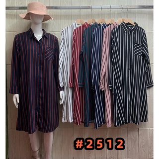 new arrivals bkk women's causal office style striped long sleeve polo dress