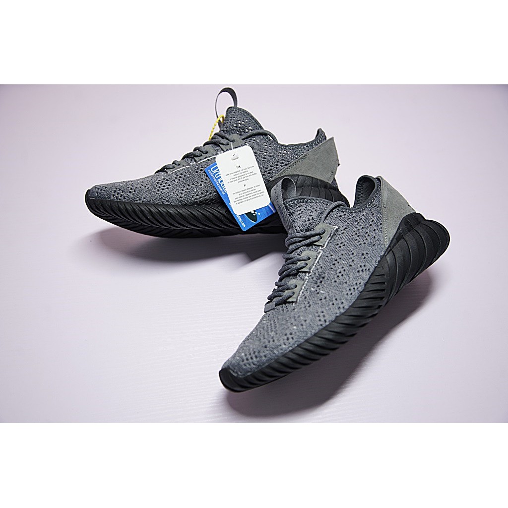 adidas originals tubular doom sock primeknit trainers in grey by3564