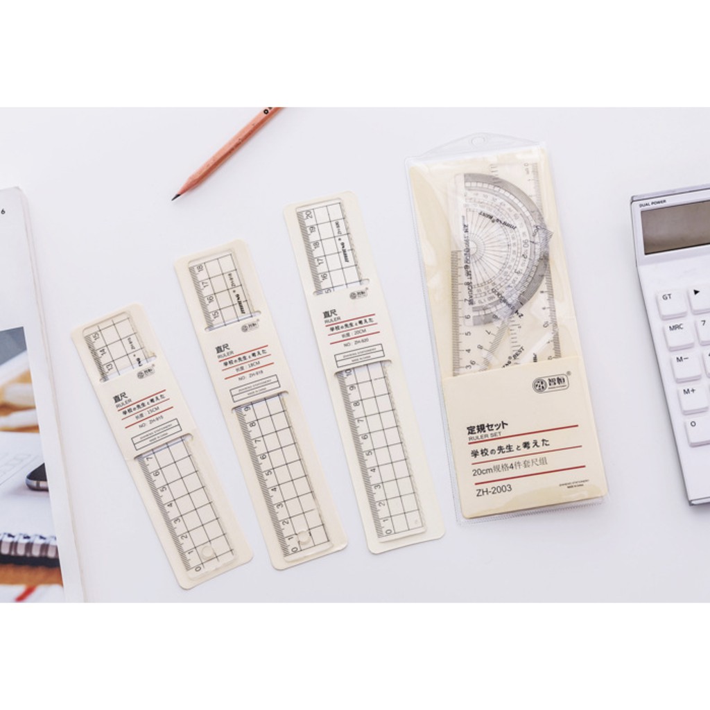 Japan simplistic designed ruler 15cm, 18cm, 20cm YW Shopee Philippines
