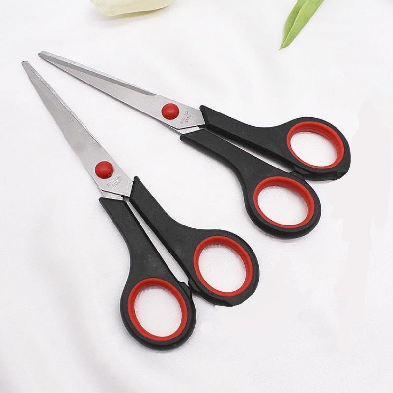 Precision Scissors / Gunting 7" / 7 Inch Red and Black Scissors