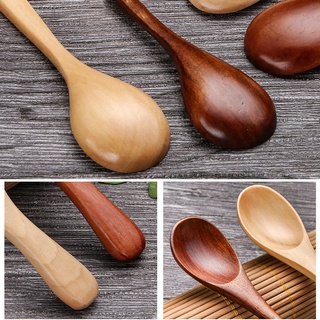 Natural Wooden Spoon  Tea Honey Coffee Condiment Salt Sugar Spoon Cooking Tools Kitchen Gadgets #4