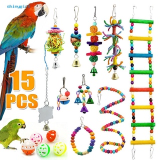 Parrot Bird Straw Hat Play Toys Cage Decoration Photograph Props Craft Bites To 