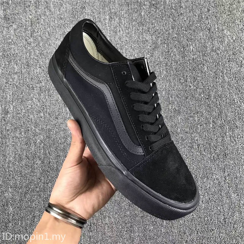 vans sk8 black black