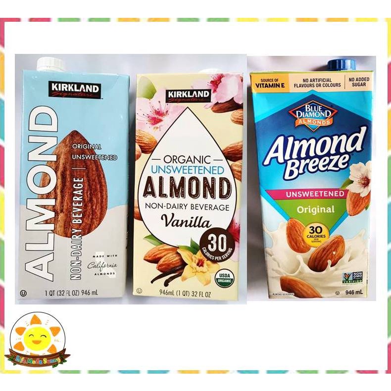 Kirkland Blue Diamond Almond Breeze Almond Milk Original Vanilla ...