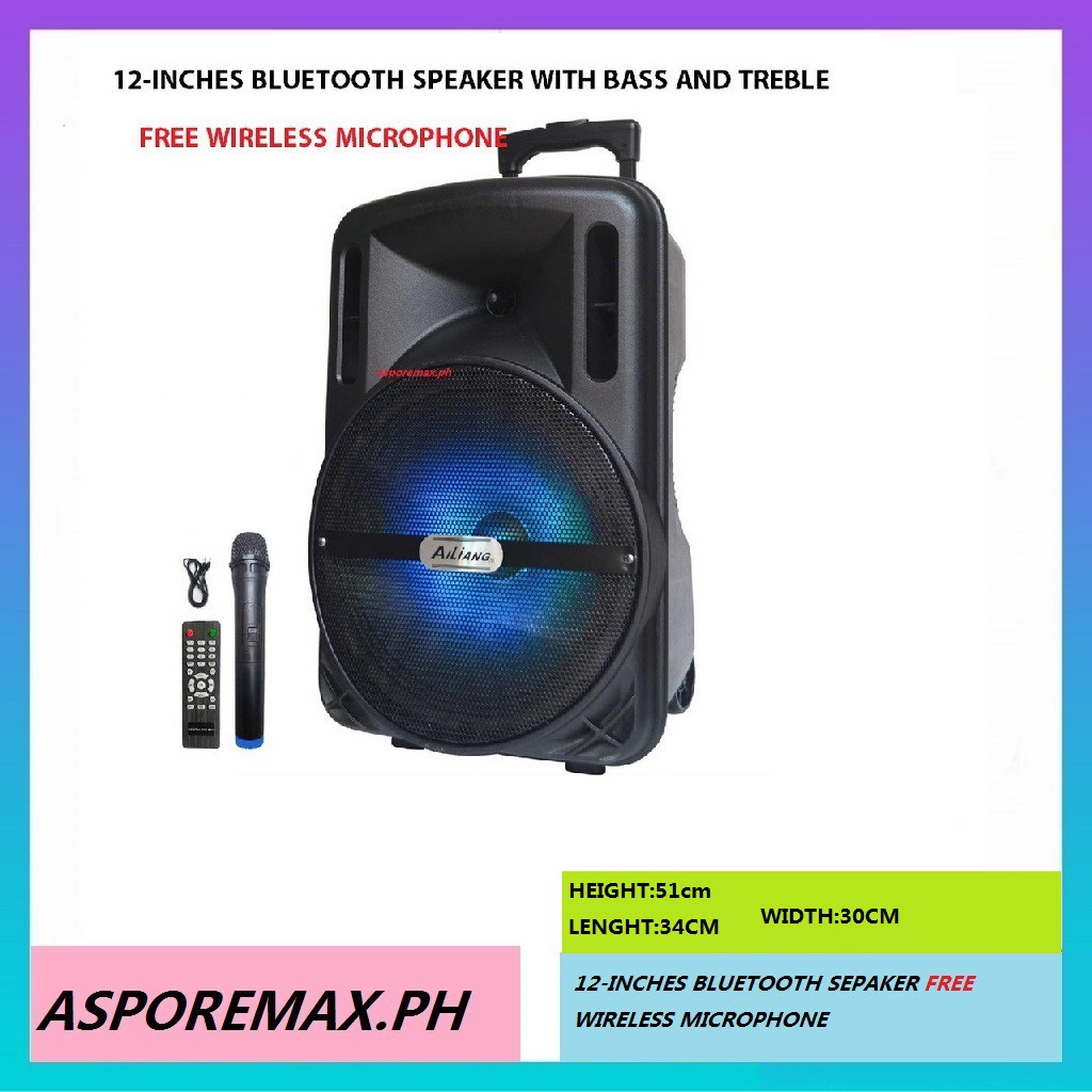 rechargeable speaker with wireless mic