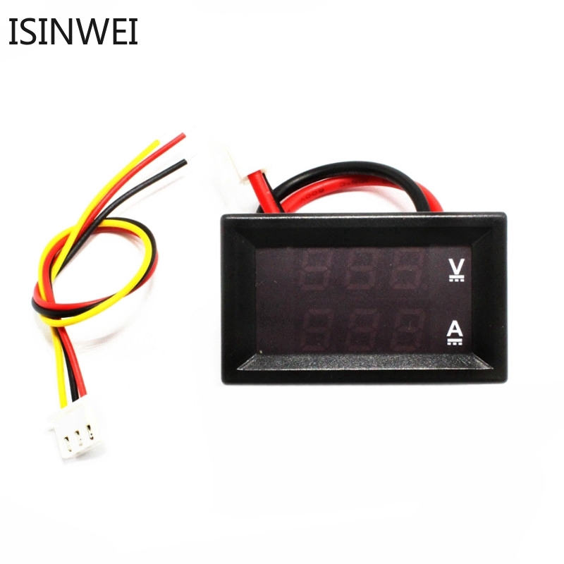 Dc0-100V Led Dual Display Digital Voltage And Current Meter With Fine-Tuning