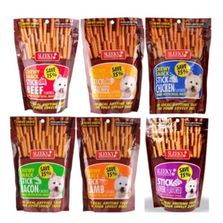 Sleeky Chewy Snack Straps or Sticks (Dog Treats) 175g