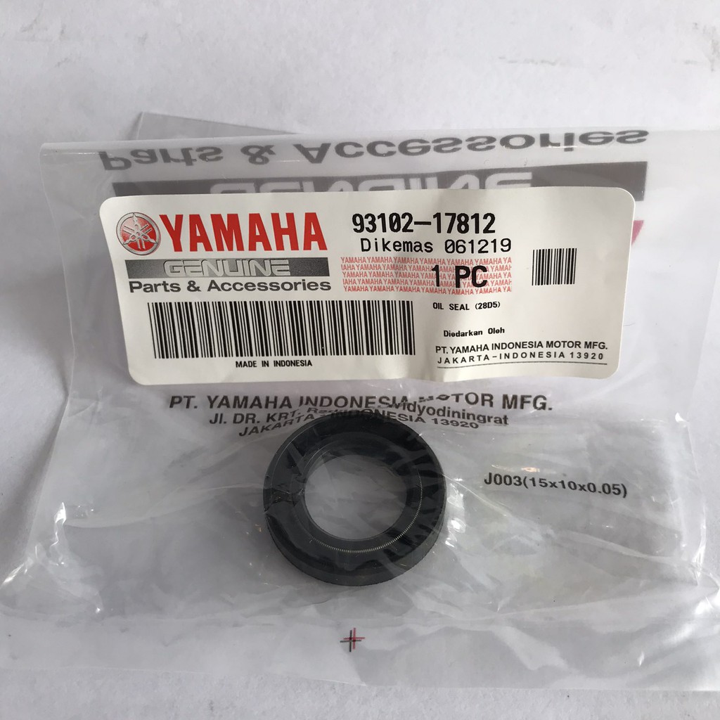 GENUINE YAMAHA OIL SEAL 9310217812 Shopee Philippines