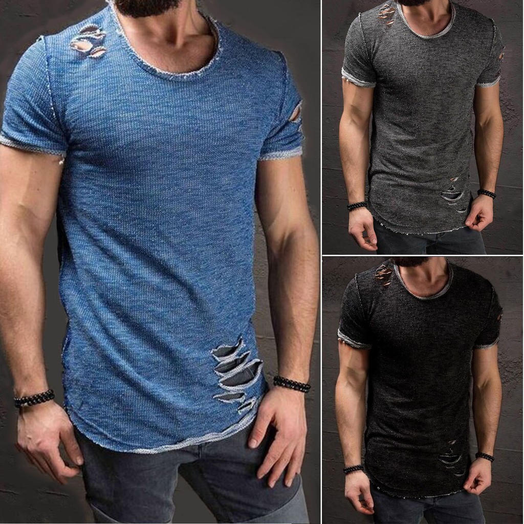 distressed t shirt mens