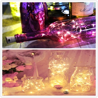 LED Lights String led Wine Bottle with Cork 20 LED Bottle Lights Battery Cork for Party Wedding Christmas Halloween Bar Decor #8