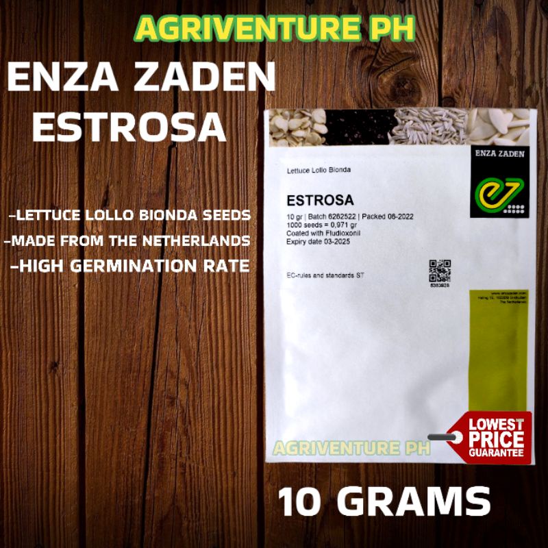 Estrosa Lettuce 10grams Enza Zaden Shopee Philippines 2352