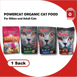 Powercat Organic Cat Dry Food Kitten & Adult, Tuna, Chicken, Ocean Fish Sack