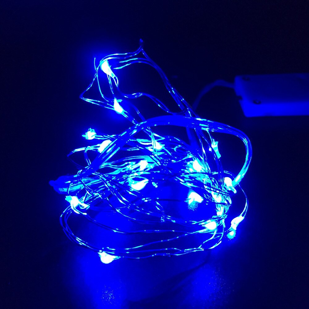 2M 20 LEDs Fairy Light Battery Power Operated LED String Christmas Lights Copper Cable Wire CBL20